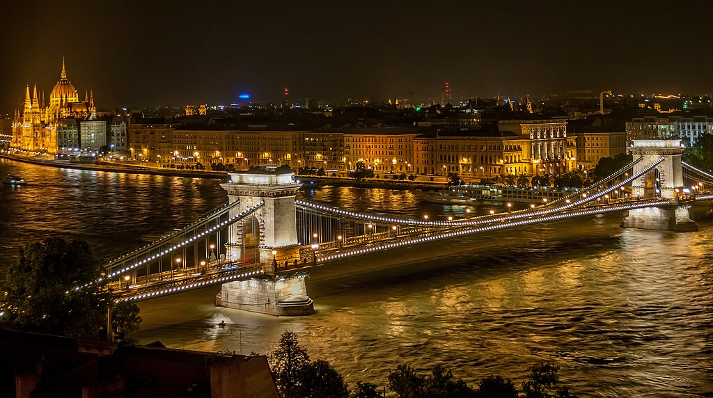 Puentes de las cadenas, Budapest, Hungría